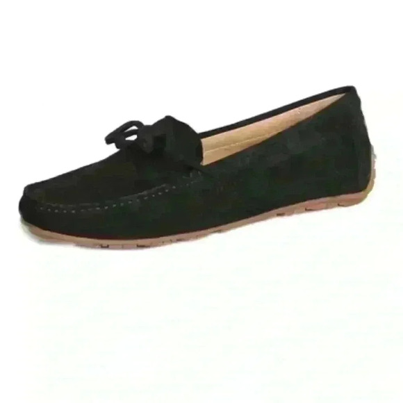 The Flexx Hallie‎ loafer women’s black slip on shoe size 8.5 NWOT - Picture 1 of 9